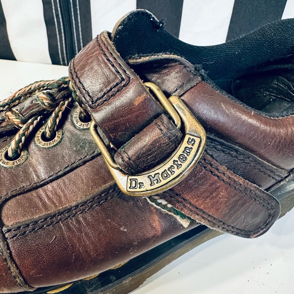 Dr Martens Vintage Monk Strap Platform Buckle Shoes - Made in England - Picture 5 of 9